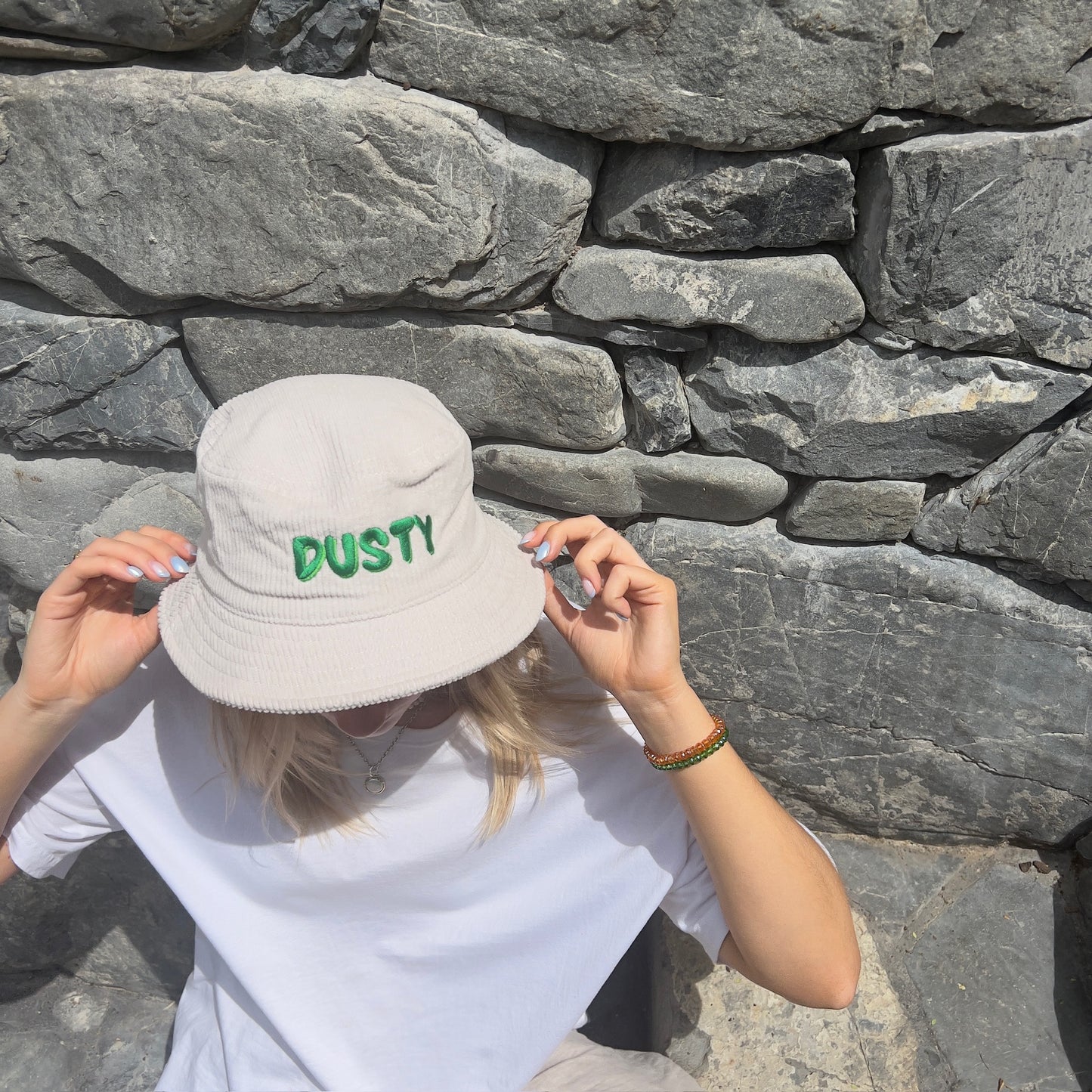 Dusty Cord Bucket Hat