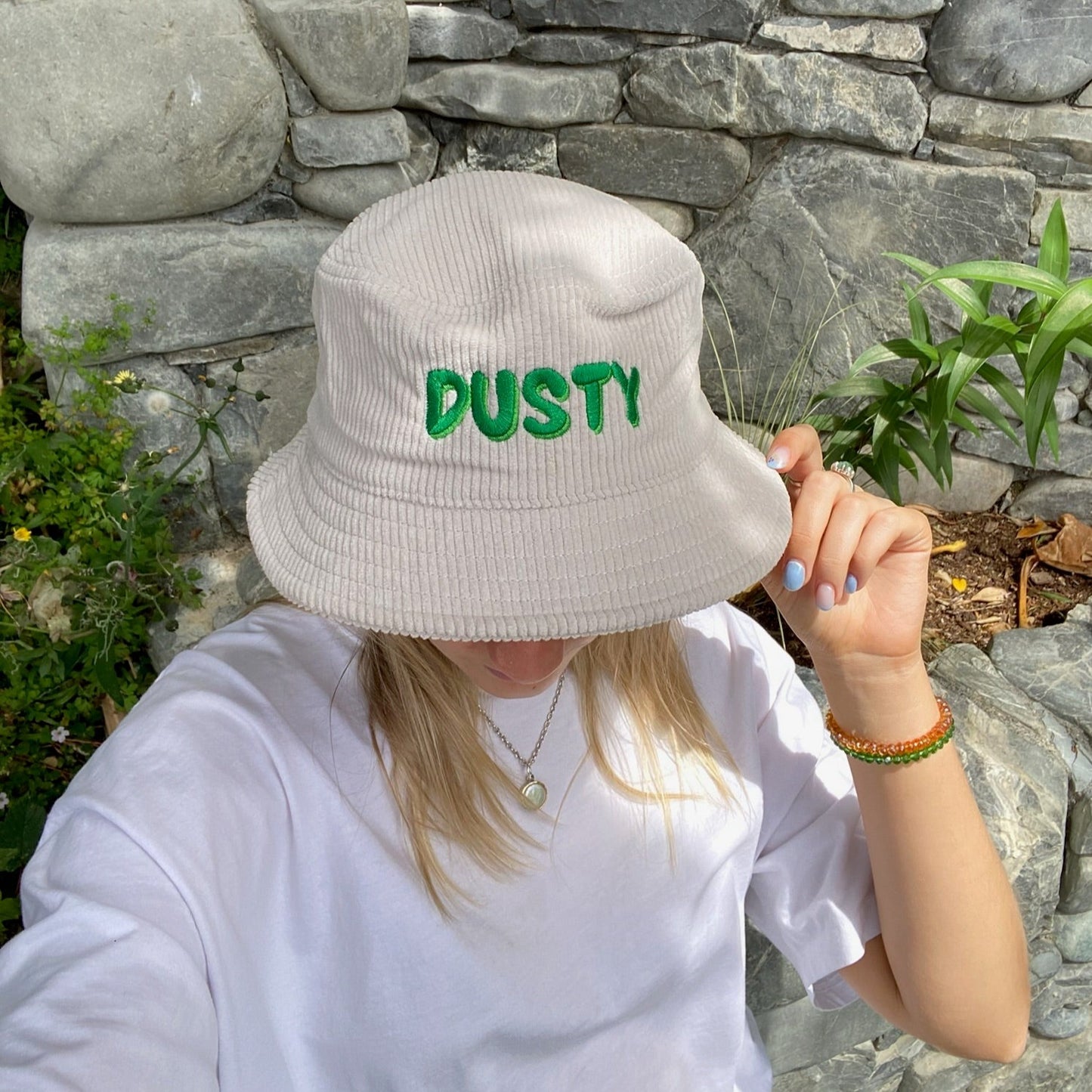 Dusty Cord Bucket Hat